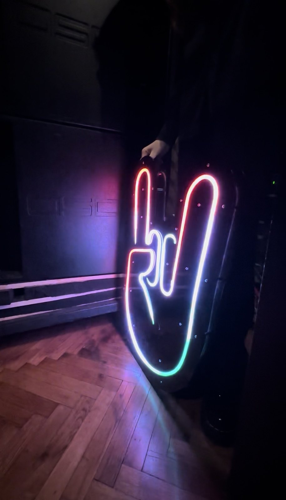 Illuminated Rock-on sign