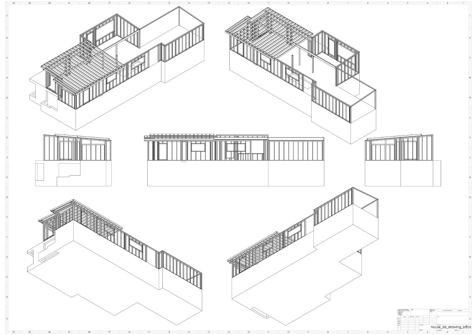 Timber-frame house — A0 sheet