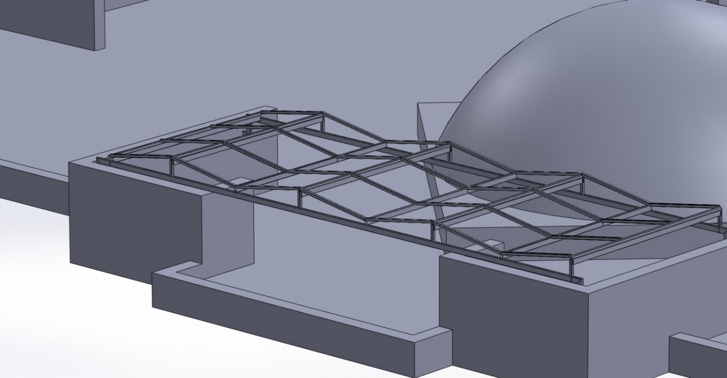 Parkmart PV — roof model